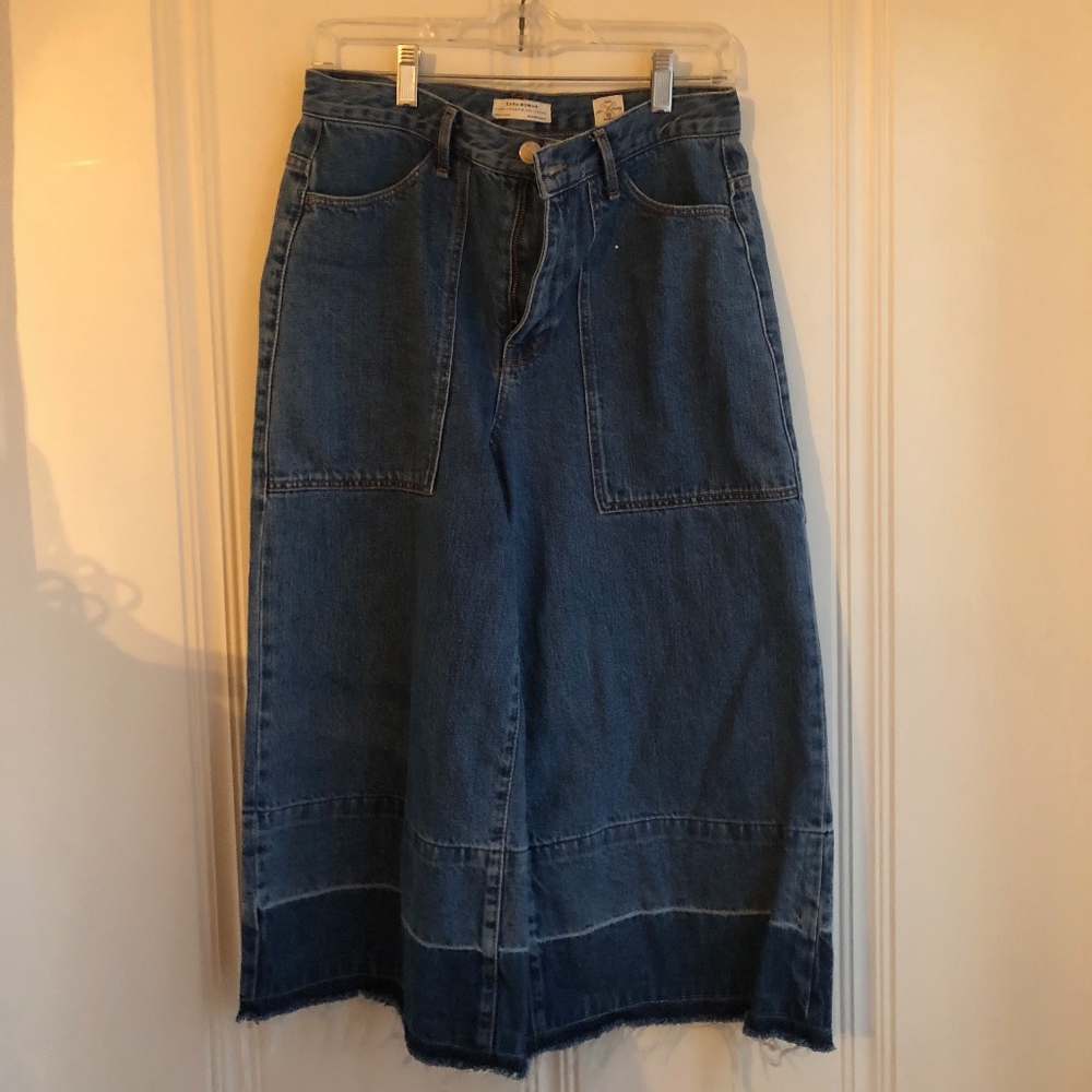 zara culotte jeans